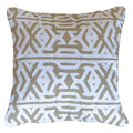 Arrow Applique Natural Lounge Cushion 55 x 55 cm-abc