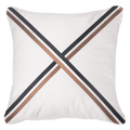 Braid Cayman White Lounge Cushion 55x55cm-abc