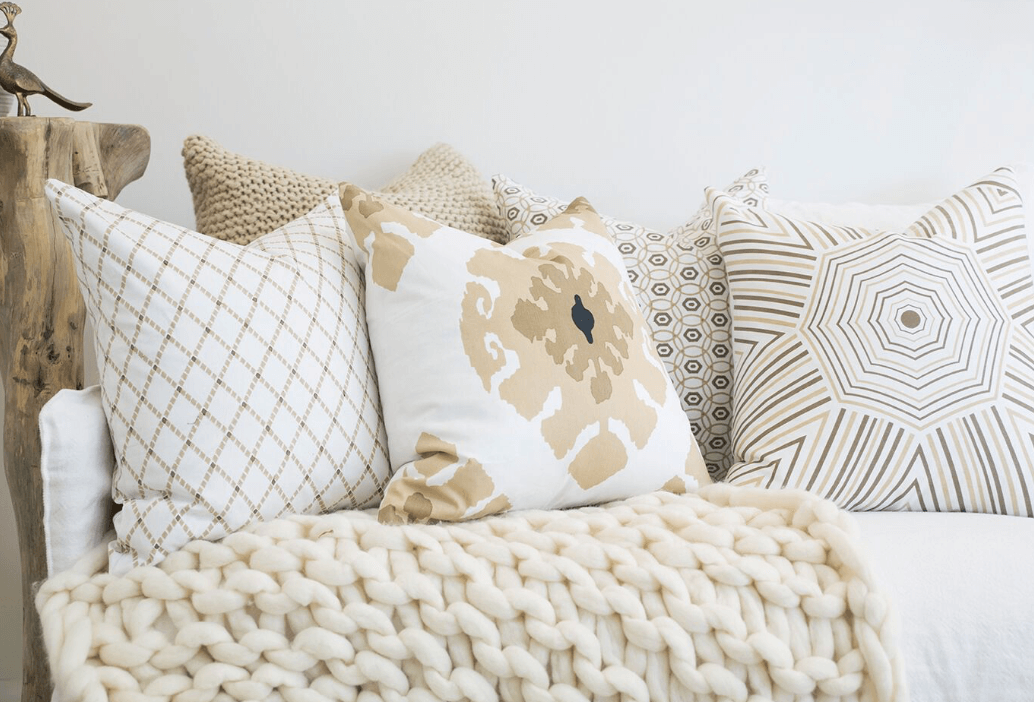 Intermeshed Natural Lounge Cushion 55x55cm-abc