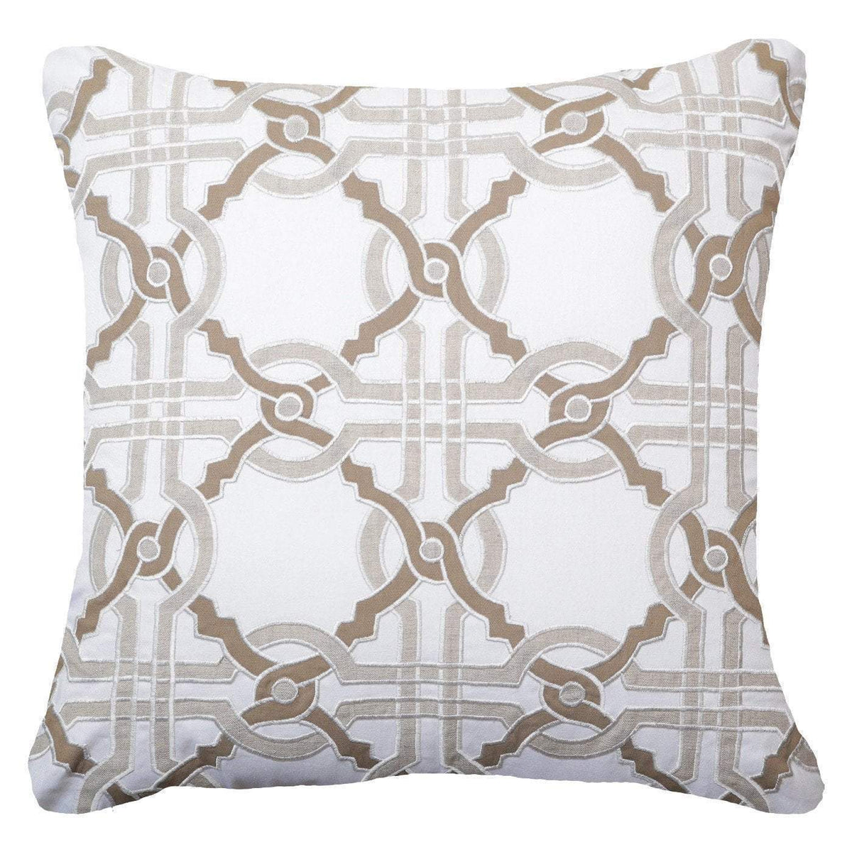 Intertwined Natural Lounge Cushion 55x55cm-abc