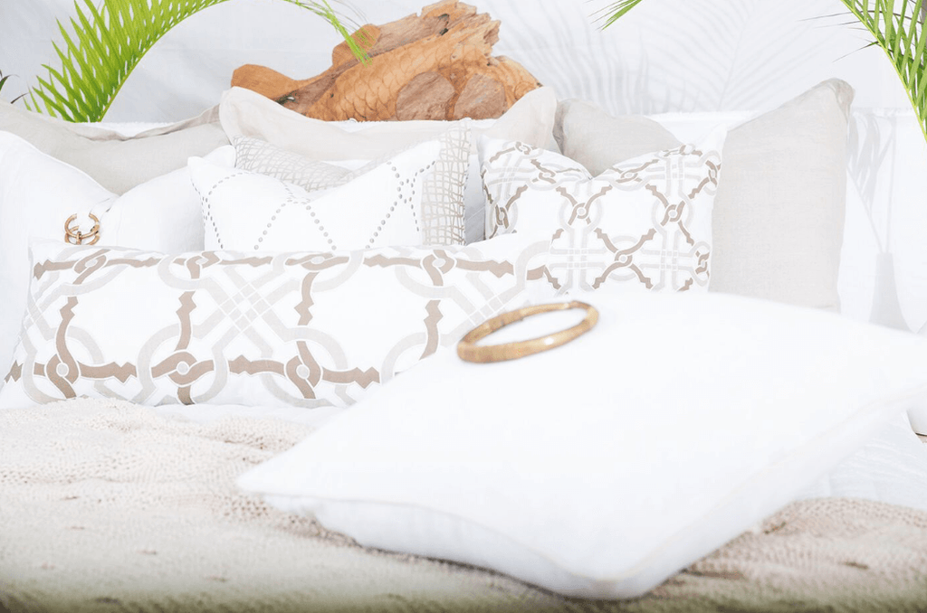 Intertwined Natural Lounge Cushion 55x55cm-abc