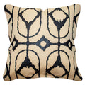 Outdoor Inner Ikat Diamond Natural Lounge Cushion 55 x 55 cm-abc
