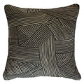 Rake Rope Black Lounge Cushion 55 x 55 cm-abc