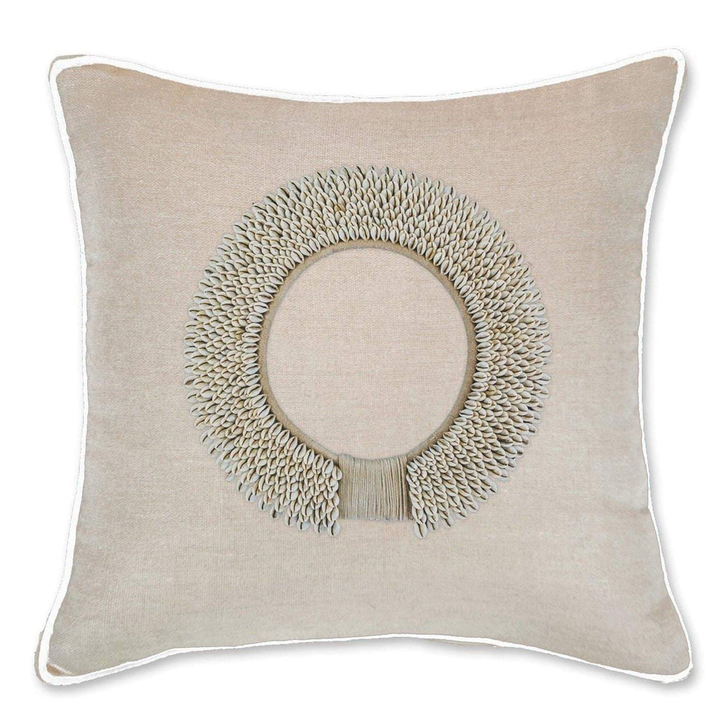 Shell Ring Natural Lounge Cushion 55 x 55 cm-abc