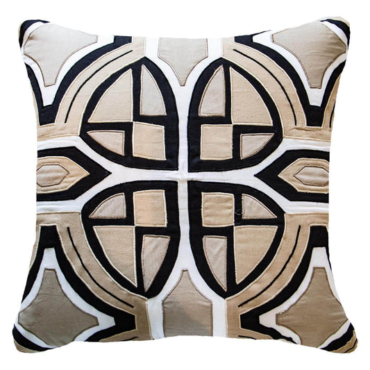 Zen Applique Natural Lounge Cushion-abc
