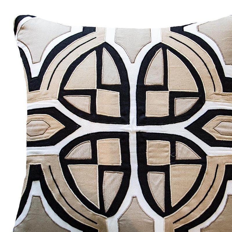 Zen Applique Natural Lounge Cushion-abc
