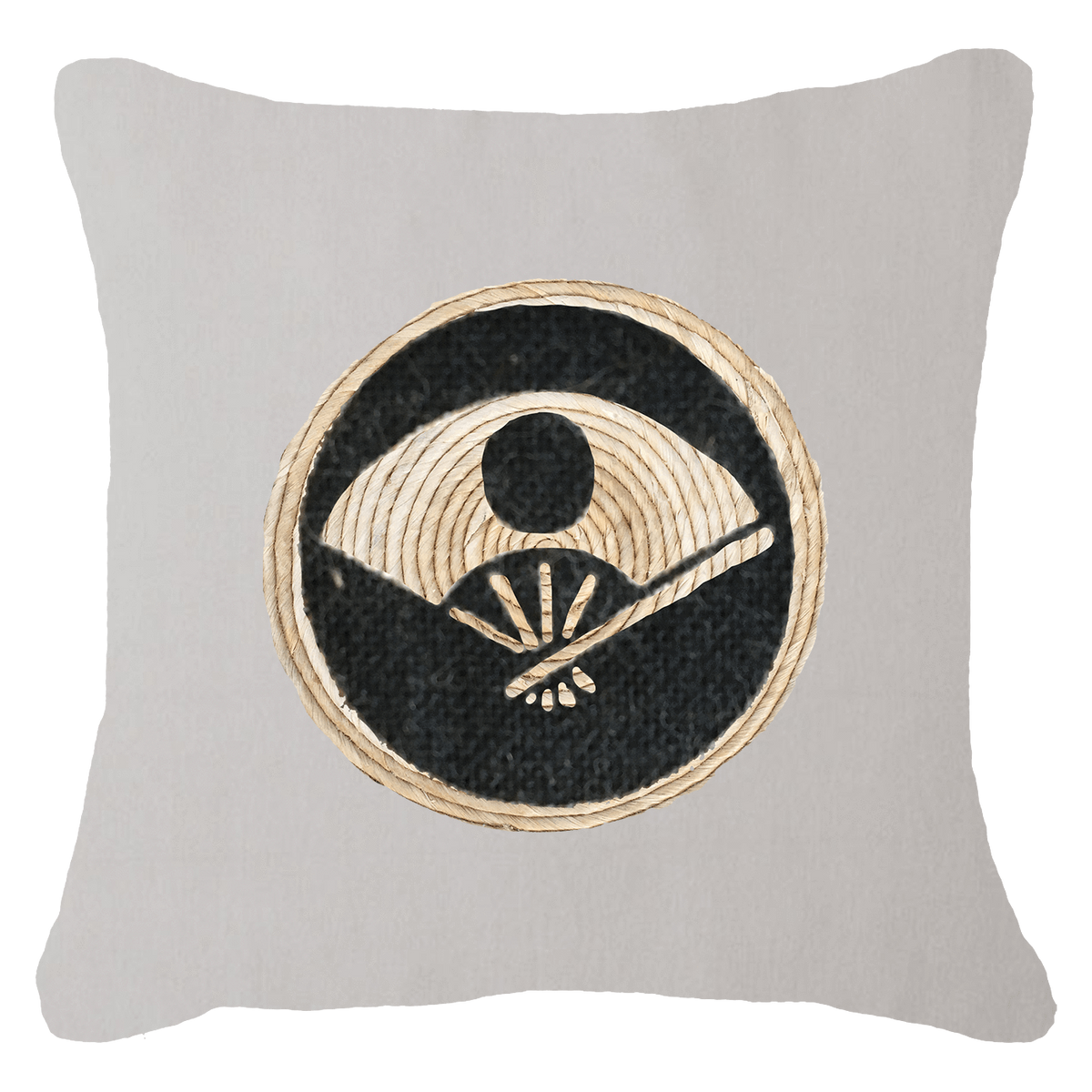 Place Mat Fan Natural Lounge Cushion 55 x 55 cm-abc