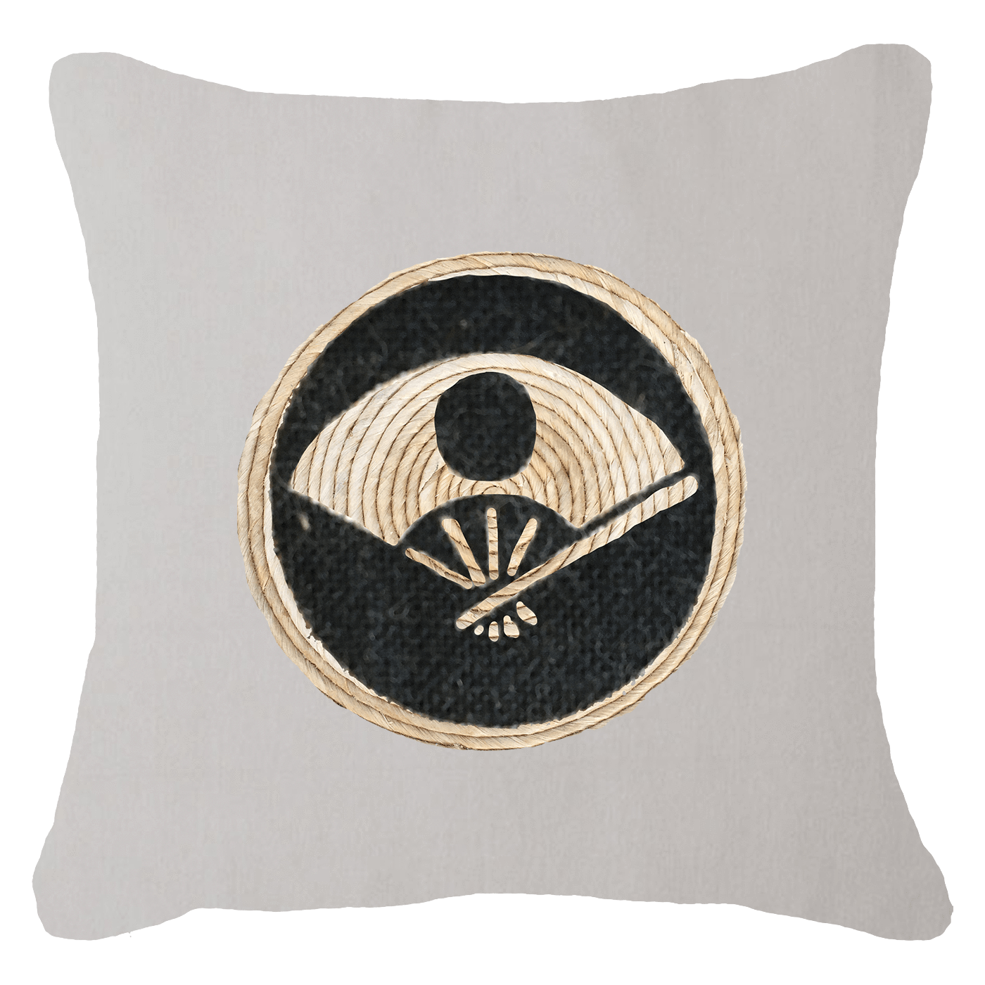 Place Mat Fan Natural Lounge Cushion 55 x 55 cm-abc