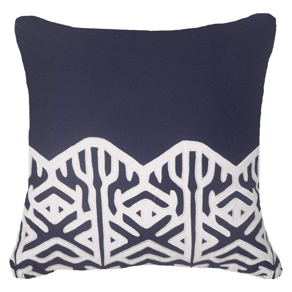 Arrow Applique Edge Lounge Cushion 55 x 55 cm-abc