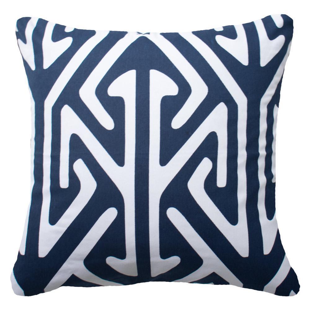 Arrow Head Screen Navy Lounge Cushion 55 x 55cm-abc