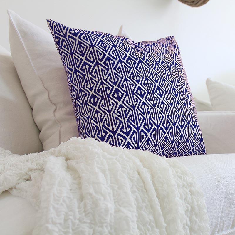 Arrow Print Navy Lounge Cushion-abc