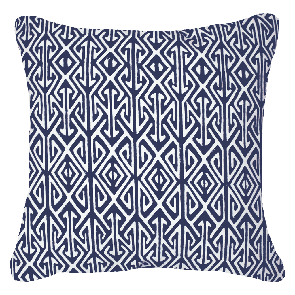 Arrow Print Navy Lounge Cushion-abc