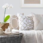 Bamboo Hedge Natural Lounge Cushion 55 x 55 cm-abc