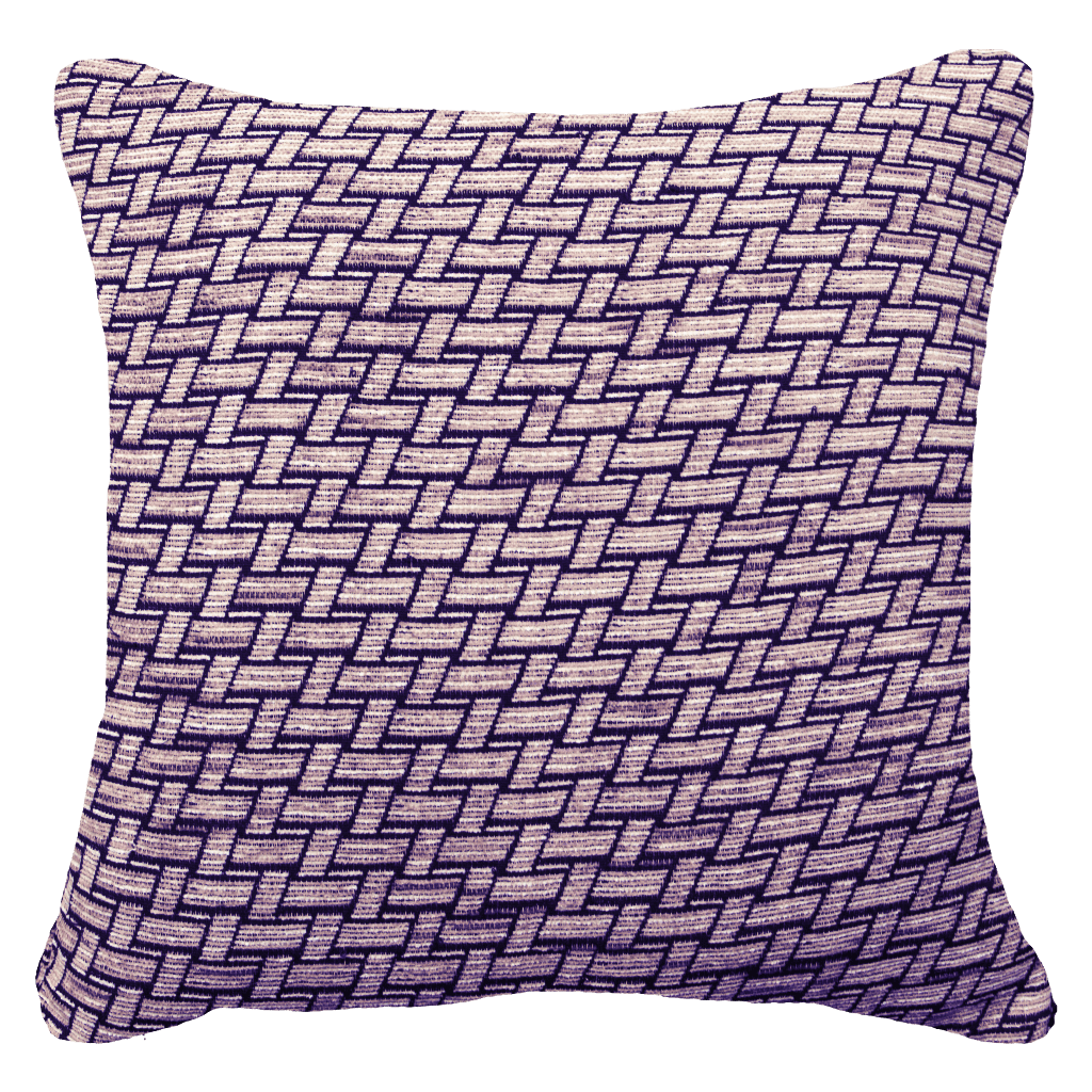 Weave Bamboo Navy Lounge Cushion 55x55cm-abc