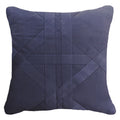 Cross Patch Navy Lounge Cushion 55 x 55 cm-abc
