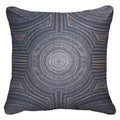 Dreamtime Aboriginal Dot Navy Lounge Cushion-abc