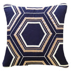 Arrow Hexagon Navy Lounge Cushion-abc