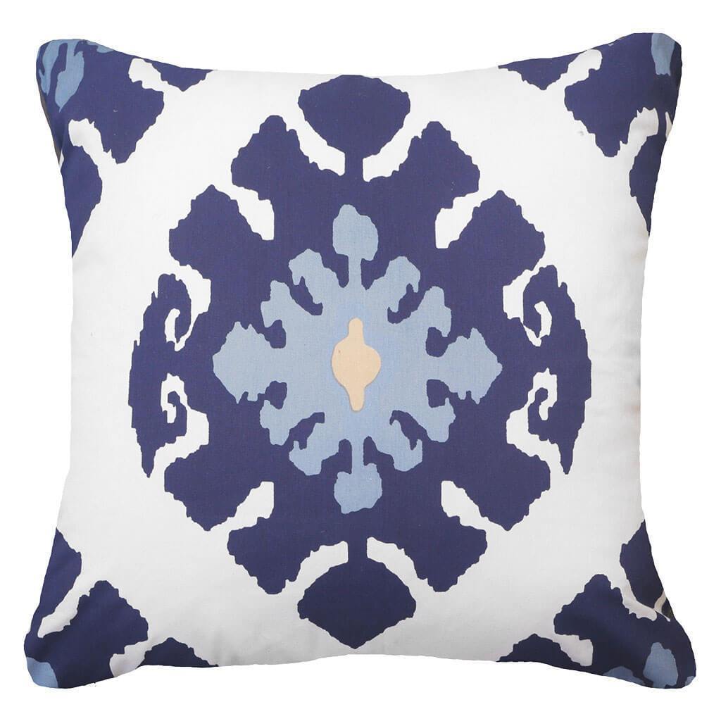Inner Ikat Navy Lounge Cushion 55x55cm-abc