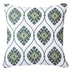 Inner Ikat Repeat Emerald Lounge Cushion 55x55cm-abc