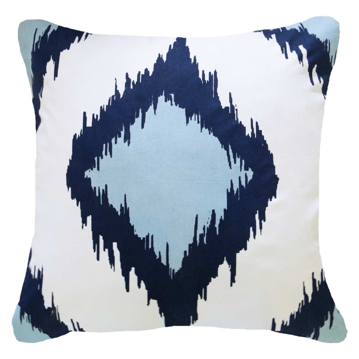 Inner Ikat Solitaire Navy Lounge Cushion 55 x 55 cm-abc