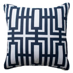 Jade Screen Navy Lounge Cushion 55 x 55 cm-abc