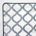 Lace Screen Navy Lounge Cushion 55 x 55cm-abc