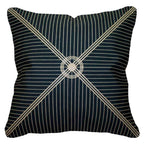 Outdoor Compass Black & Beige Lounge Cushion 55 x 55 cm-abc