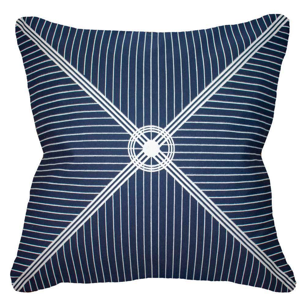 Outdoor Compass Navy Lounge Cushion 55 x 55 cm-abc