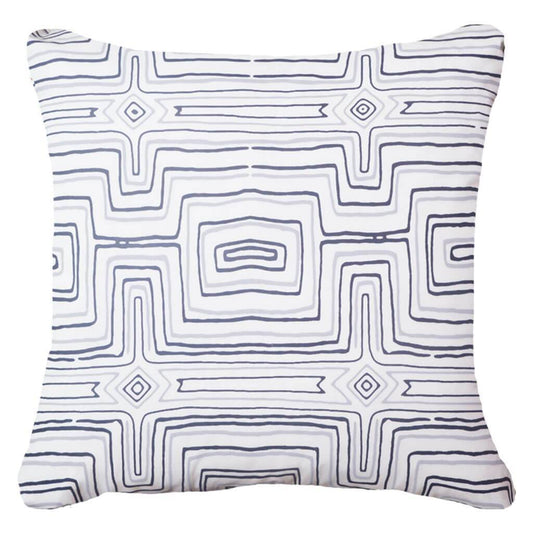 Outdoor Dreamtime Navy Lounge Cushion 55 x 55 cm-abc