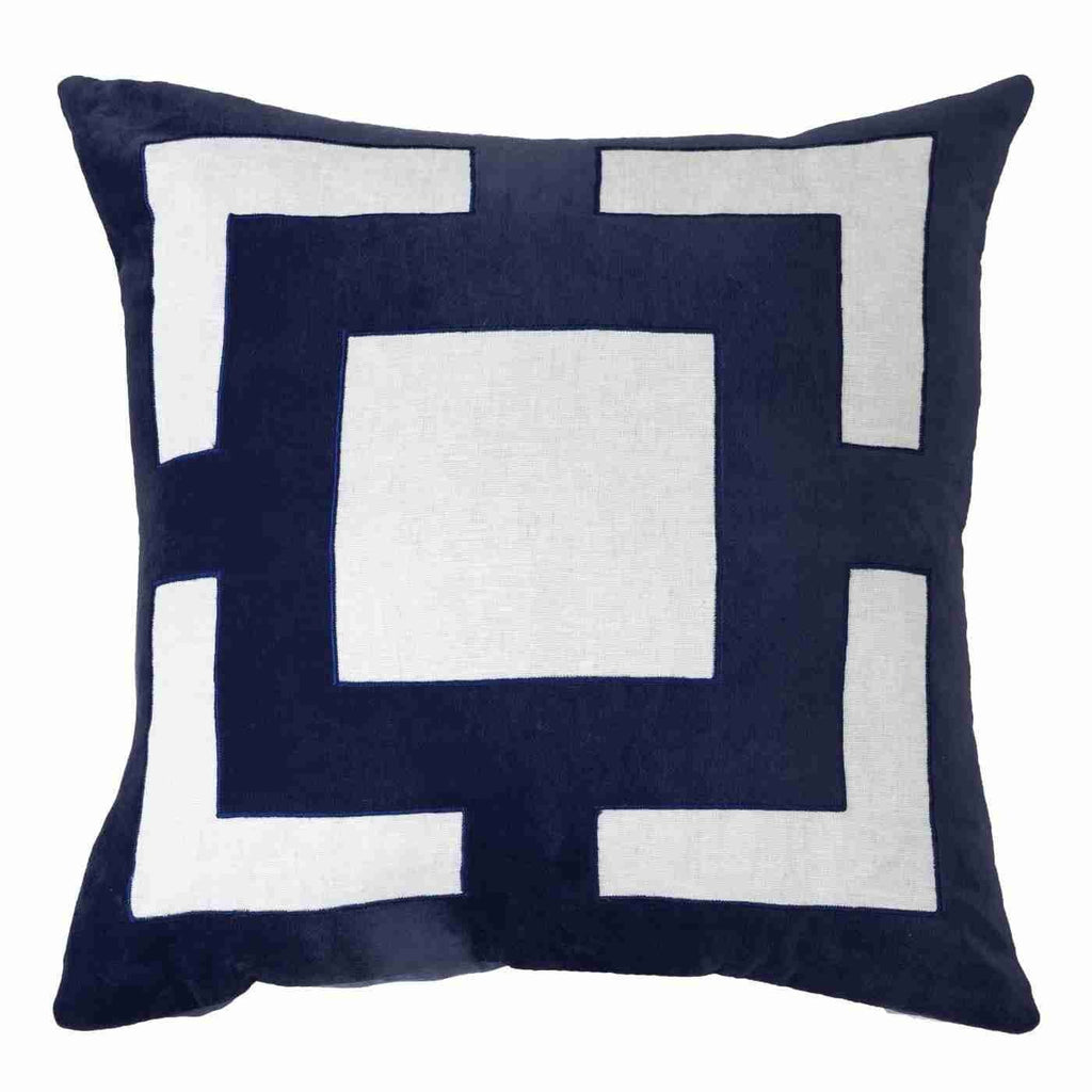 Panel Navy Lounge Cushion 55 x 55 cm-abc