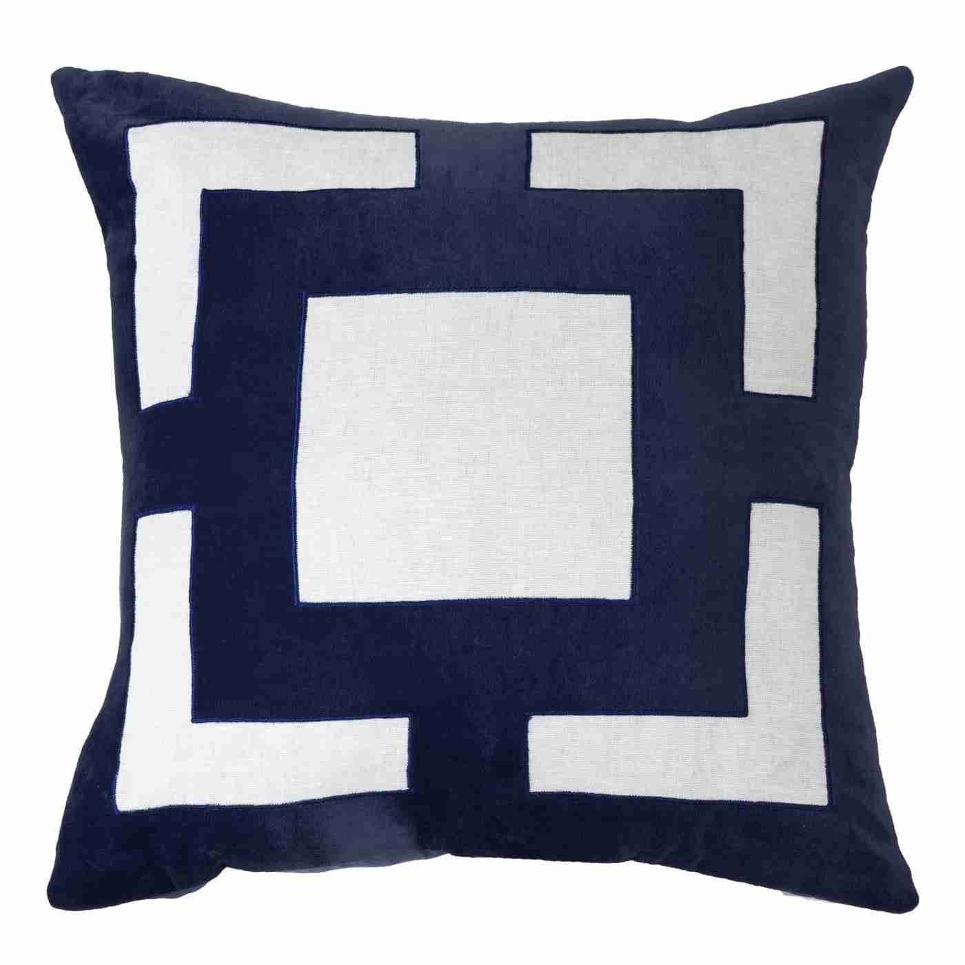 Panel Navy Lounge Cushion 55 x 55 cm-abc