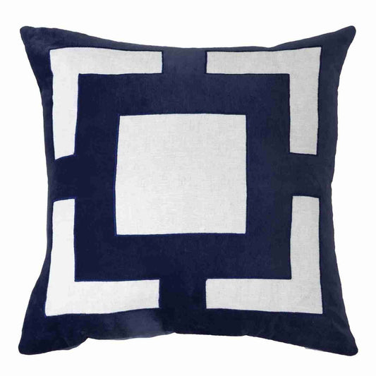 Panel Navy Lounge Cushion 55 x 55 cm-abc