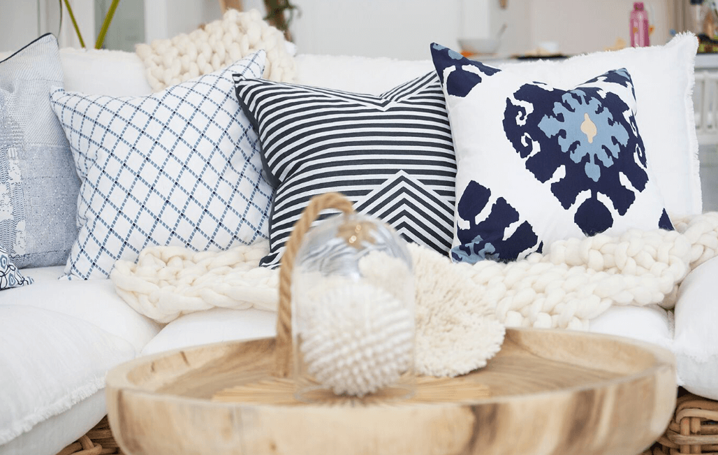 Parasol Navy Lounge Cushion 55 x 55 cm-abc