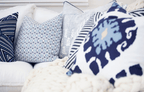 Parasol Navy Lounge Cushion 55 x 55 cm-abc