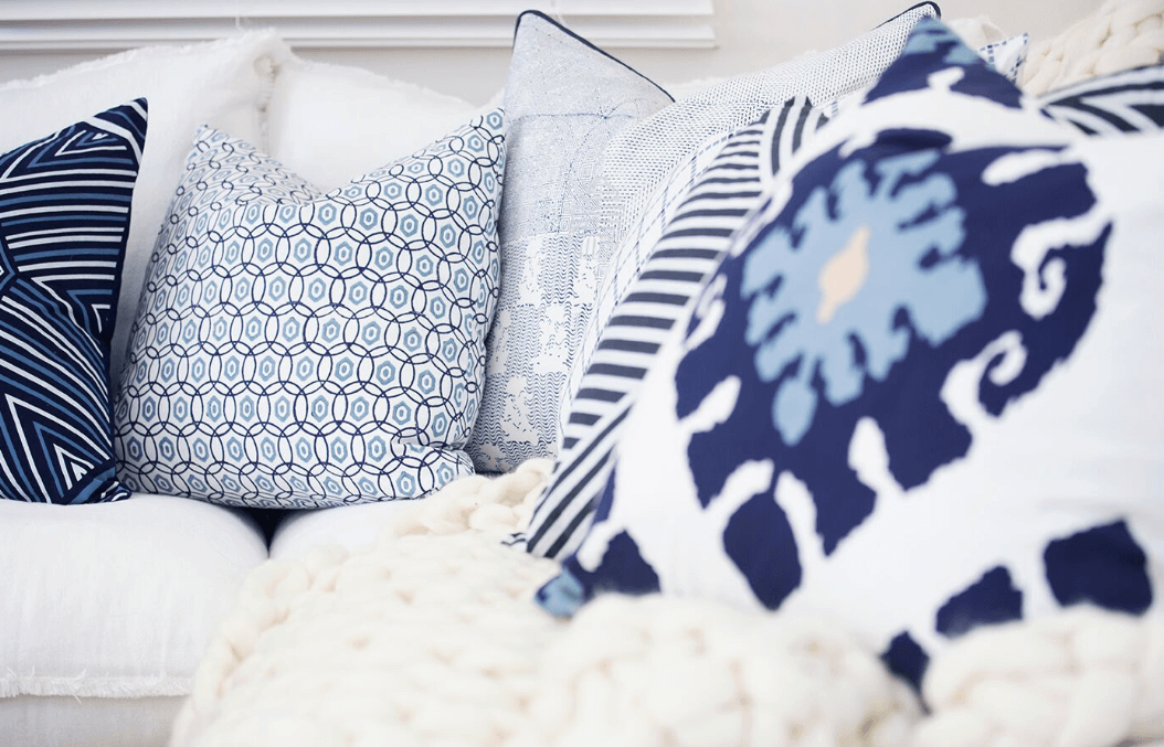 Parasol Navy Lounge Cushion 55 x 55 cm-abc