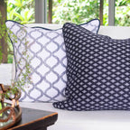 Weave Prism  Navy Lounge Cushion 55 x 55 cm-abc