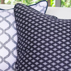 Weave Prism  Navy Lounge Cushion 55 x 55 cm-abc