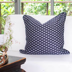 Weave Prism  Navy Lounge Cushion 55 x 55 cm-abc