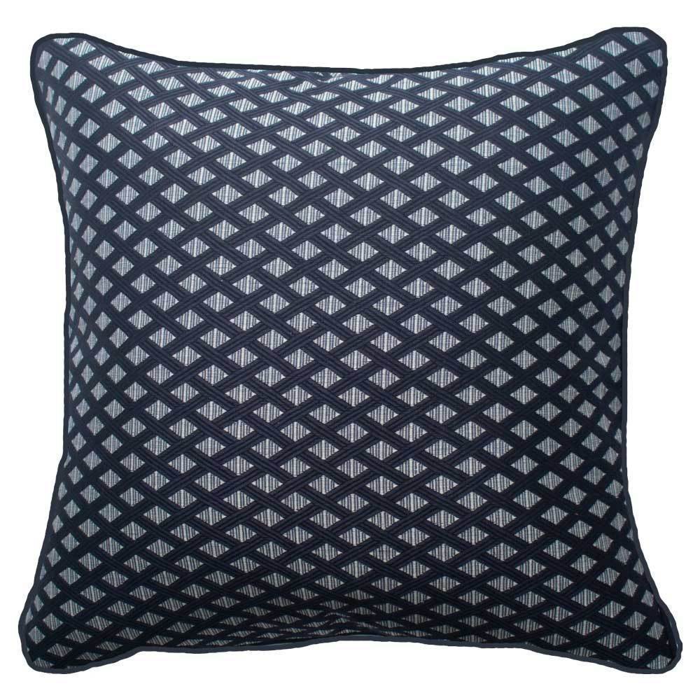 Weave Prism  Navy Lounge Cushion 55 x 55 cm-abc