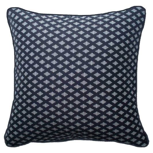 Weave Prism  Navy Lounge Cushion 55 x 55 cm-abc