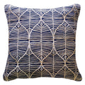 Rake Leaf Navy Lounge Cushion-abc