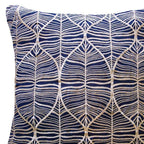 Rake Leaf Navy Lounge Cushion-abc
