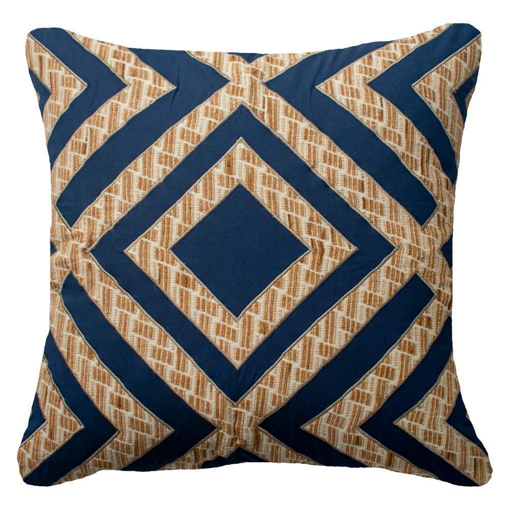 Shoowa Diamond Navy Lounge Cushion 55 x 55 cm-abc