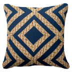 Shoowa Diamond Navy Lounge Cushion 55 x 55 cm-abc