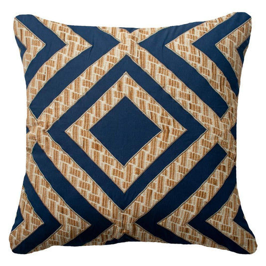 Shoowa Diamond Navy Lounge Cushion 55 x 55 cm-abc