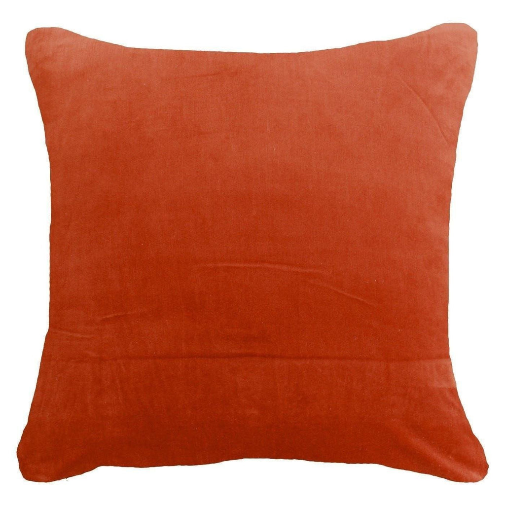 Velvet Rust Lounge Cushion 55 x 55 cm-abc
