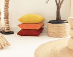 Velvet Rust Lounge Cushion 55 x 55 cm-abc