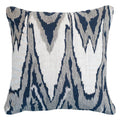 Ikat Navy Lounge Cushion 55x55cm-abc
