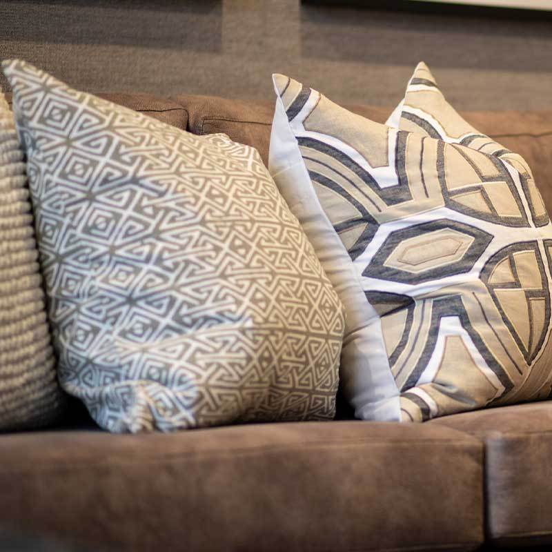 Arrow Print Slate Lounge Cushion 55 x 55cm-abc