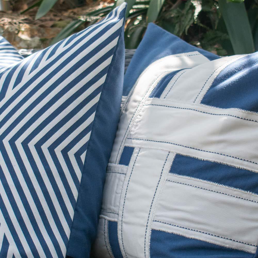 Outdoor Cross Sash Storm Lounge Cushion 55 x 55 cm-abc